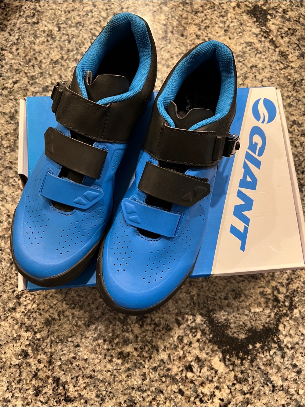 Giant Line Blue Cycling Clipless Shoes Sz 46